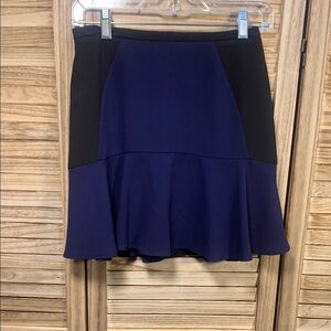 H&M Elegant Black and Blue Women's Skirt Size 4